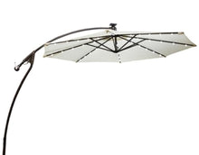 RJYYYDS Garden Parasol Beach Umbrella 9.8ft Solar LED Patio Outdoor Umbrella Hanging Cantilever Umbrella Offset Umbrella Easy Open Adustment with LED Lights Garden Umbrella Patio,E-9.8ft/3M