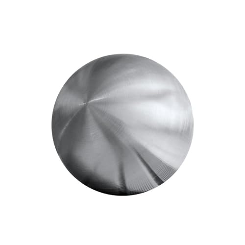 YDJIANCAI 1 Piece Silver Brushed Stainless Steel Gazing Ball – Hollow Sphere for Outdoor Yard, Patio, and Home Garden Decoration(Size:16.53in/42cm)