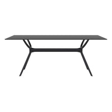 LOUNGITUDE Compamia Air 71" Patio Dining Table in Black, Commercial Grade
