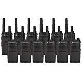Motorola 12 Pack RMM2050 Two Way Radio Walkie Talkies Black
