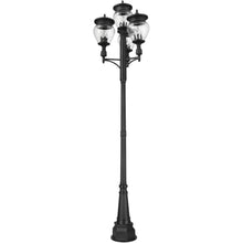 Z-Lite Davina 4 Light Outdoor Post Mounted Fixture Black