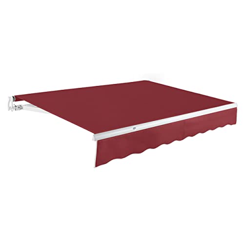 Awntech 24' Maui Manual (24' x 10') Retractable Patio Awning, Burgundy