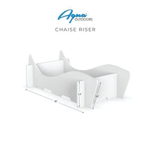 Aqua Chairs Aqua Outdoors in-Pool DEEP Ledge Chaise Set with Headrest Pillows and Table White Granite
