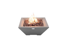 AMS 27" Square Concrete Natural Gas Fire Pit Table (Light Gray, Table only)