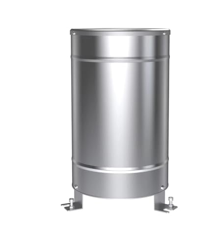 SKESTORE Stainless Steel Rain Gauge Single Bucket Rain Sensor, Rainfall Meteorological Monitoring Transmitter Precipitation Sensor(0.2MM 0-10V)
