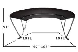 Generic Sureshade Power Bimini Top Beige Silver Frame