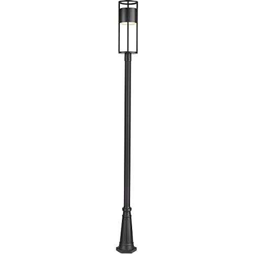Z-Lite 517PHB-519P-BK-LED Luca Outdoor Post, 1-Light 11 Watts, Black