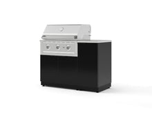 NewAge Products Classic Series 4PC Aluminum Black Modular Outdoor Kitchen Grill Island with 33" Performance Grill NG - 24"D x 49"W x 47.5"H