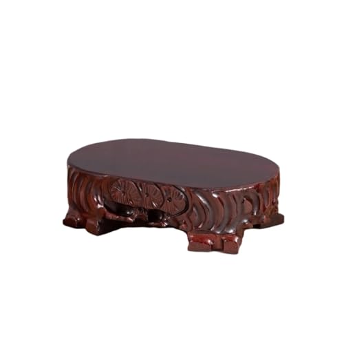 QUANGJN Pcs Plants Saucers All Solid Wood Heightened Ornament Base Vase Bonsai Fish Tank Bottom Bracket Plant Pot Saucers,