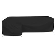 Patio Sectional Sofa Cover 18 Oz - 100% Waterproof & Weather Resistant PVC Coated 83" x 104" x 31" x 32" L Shape Sofa Cover for Indoor/Outdoor (Left Side Sofa, Black)