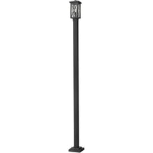 Z-Lite 1 Light Outdoor Post Mounted Fixture 583PHMS-536P-BK