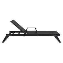 Compamia Tropic Arm Sling Chaise Lounge Black Frame Black