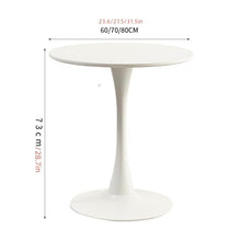 Side Table Coffee Table Round Table Simple Casual Coffee Table Balcony Table Garden Table Side Table Simple to Install Small Table Living Room Furniture (Taille unique : Diameter 70cm)