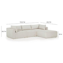 TOV Furniture Hangover Cream Outdoor Modular Sectional
