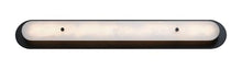 Eurofase Tramore 1-Light LED Outdoor Wall Sconce – 38" Powder Coat Black Art Deco Exterior Wall Light, Alabaster Shade, Wet-Rated for Porch, Patio & Entryway