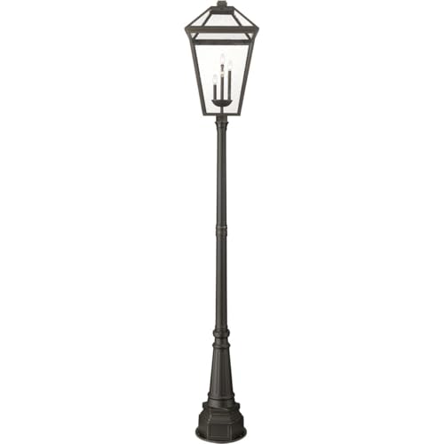 Z-Lite 579PHXLXR-564P-ORB Talbot Outdoor Post, 4-Light 240 Total Watts, Oil Rubbed Bronze