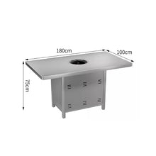 Round Bar Table Modern Bistro Pub Tables,BBQ Work Kitchen Stainless Steel Non-Slip Feet Pads Slotted Countertop Design(E80CM)