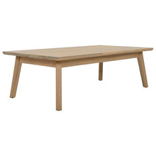 SAFAVIEH Outdoor - Owen Bench + Table Set - Oak Solid Wood & Ivory Cushion - Weather Resistant - Ideal for Patio, Deck, Backyard (PAT7086B)