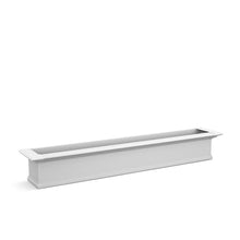 Mayne Yaleview 72in Self-Watering Rectangular Window Box Planter, White