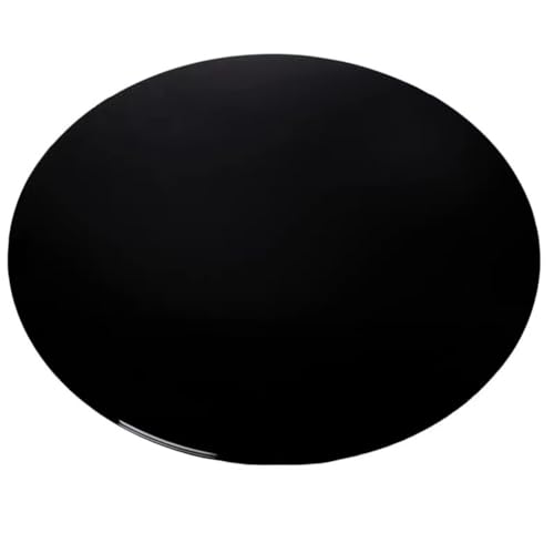 Rygcrud Round Tempered Glass Table Top - 11mm Thick, Beveled Polished Edges, Side Table Countertop for Restaurant, Home Office Desk, Tile Table(100 cm)