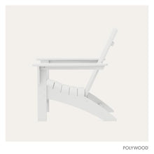 POLYWOOD Modern Adirondack Chair – All-Weather Outdoor Lawn Adirondack Chairs – HDPE, Fade-Resistant & Durable Outdoor Furniture – For Patio, Deck & Fire Pit Chairs – White