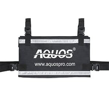 AQUOS Heavy-Duty 10.2ft Inflatable Pontoon Boat with Stainless Steel Guard and Folding Seat, Transom Hand Control 12V 65LBS Trolling Motor