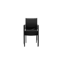 Afuera Living Aluminum Frame Patio Dining Chairs, 34" H x 21" W x 21" D, Black Finish, Set of 6, Stackable Modern Outdoor Seating, Rust-Resistant Durable Design for Patio or Garden Use