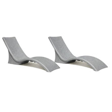 Global Pool Products 2 Set Lounger Chairs – Rotomolded Pool Lounge Chairs, UV-Resistant, Salt & Chlorine Friendly, 300 lb Capacity, Grey GPP-LF-LC-G