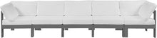 Meridian Furniture 376White-S150A Nizuc Collection Modern | Contemporary Outdoor Patio Modular Sofa