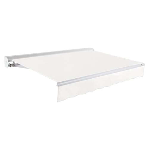 Awntech 20' Destin Right Motor (20' x 10') Retractable Patio Awning, White