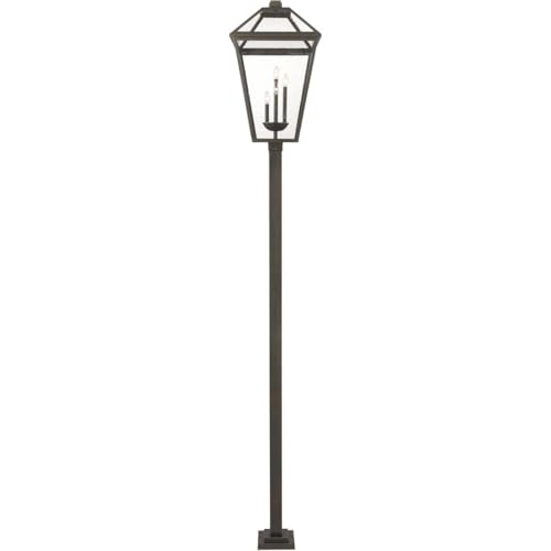 Z-Lite 579PHXLXS-536P-ORB Talbot Outdoor Post, 4-Light 240 Total Watts, Oil Rubbed Bronze