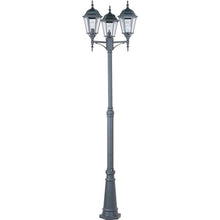 Maxim Traditional 3 Light Outdoor Pole/Post Mount Black 24" Wide x 100" High