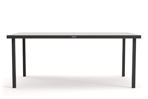 Winston Solid Top 44" x 73" Rectangular Dining Table, Black Night