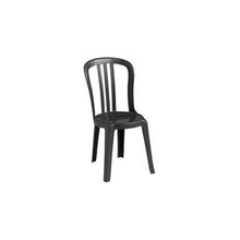 GROSFILLEX INC Miami Bistro Resin Stacking Outdoor Sidechair Black - Lot of 32