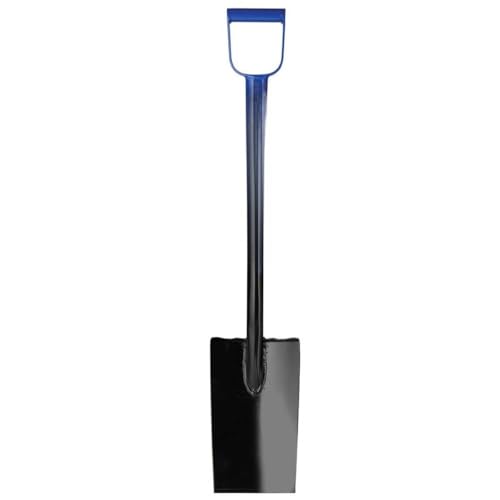 GENTERUN DH-12SB 12 Inch All Steel Straight Blade Spade Shovel D-Grip Heavy Duty Landscaping Digging Tool