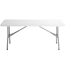 PRO&Family 10 Pack! 30" x 72" White Plastic Folding Table. Folding Desk Bar Table Coffee Table Folding Camping Table Outdoor Bar Portable Table Foldable Table Bistro Table