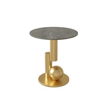 WGTYOA Side Table Sofa Living Room Light Luxury Corner A Few Rock Slab Casual Design Small