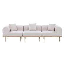 Outdoor Escape Beige Fabric 4-Piece Modular Sectional, Cushions, Contemporary Style, Weather-Resistant Material, Spacious Seating for Backyard and Patio