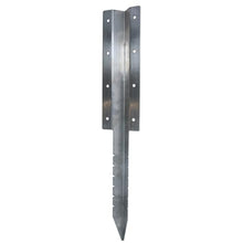Garden Double Sleeper Straight Support Spike Stake Stainless Steel 670mm 10pc