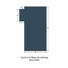 WaterWarden Inground Pool Safety Cover for 16' x 34' Pool - Blue Mesh