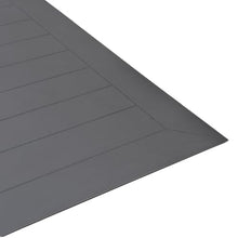 Armen Living Dorado 79 in. Rectangular Outdoor Dining Table in Gray with Aluminum Top and Metal Trestle Base