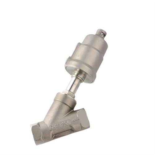 JDF100S0NC-V 1-1/4 1-1/2 2 2-1/2 3 Pneumatic Angle Seat Valve With 304 Full Body Stainless Steel Valve 1Pcs(SS304 050NC V 63 G2,Single Acting)