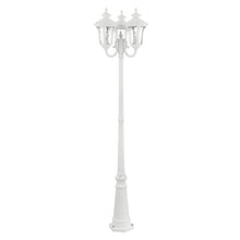 Livex Traditional Three Light Outdoor Post Mount Oxford Collection White