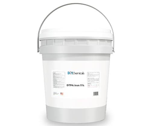 DIYChemicals | DTPA Iron 11% | Chelated Water-Soluble Iron Micronutrient | Supports Plant Growth, Chlorophyll Production & Deficiency Prevention | Agriculture & Turf Use - 35 Lbs