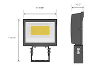 RAB X17FA140T Flood Field Adjustable (3000K-4000K-5000K) 140W LED, 120-277V, Photocell Included (Trunnion, Bronze)