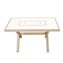 cfycfy987 Grilling Table Outdoor Barbecue Tables Leisure Courtyard Table Villa Yard Household Aluminum Alloy Multi-Function Stove Outdoor(150X90cm)