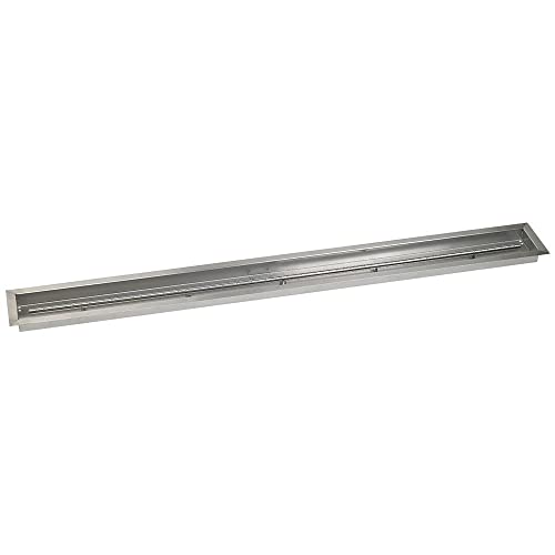 72" x 6" Stainless Steel Linear Drop-in Fire Pit Pan