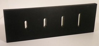Heavy Duty Snow Pusher Rubber 1-1/2" thick x 10" wide x 10 ft. Long punched Standard Highway Slots. Snow Plow Rubber