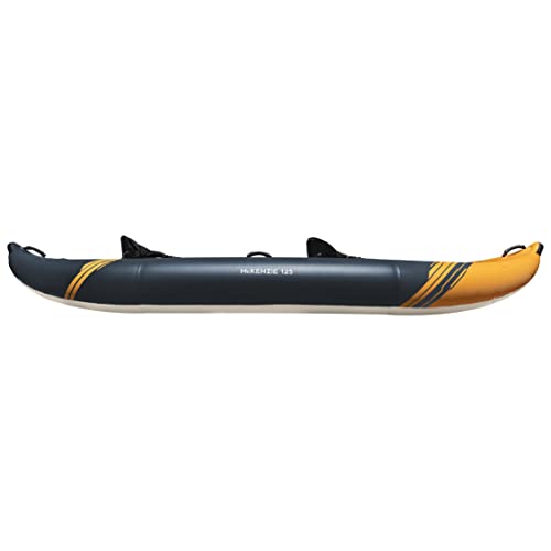 AQUAGLIDE McKenzie 125 Inflatable Kayak - 2 Person Whitewater Kayak Navy