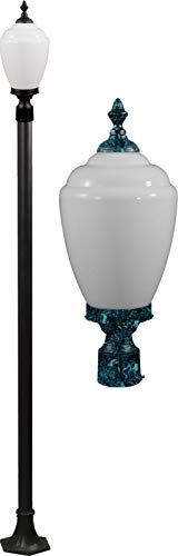 DABMAR LIGHTING Alisa Post Light Fixture 120 Volts Verde Green